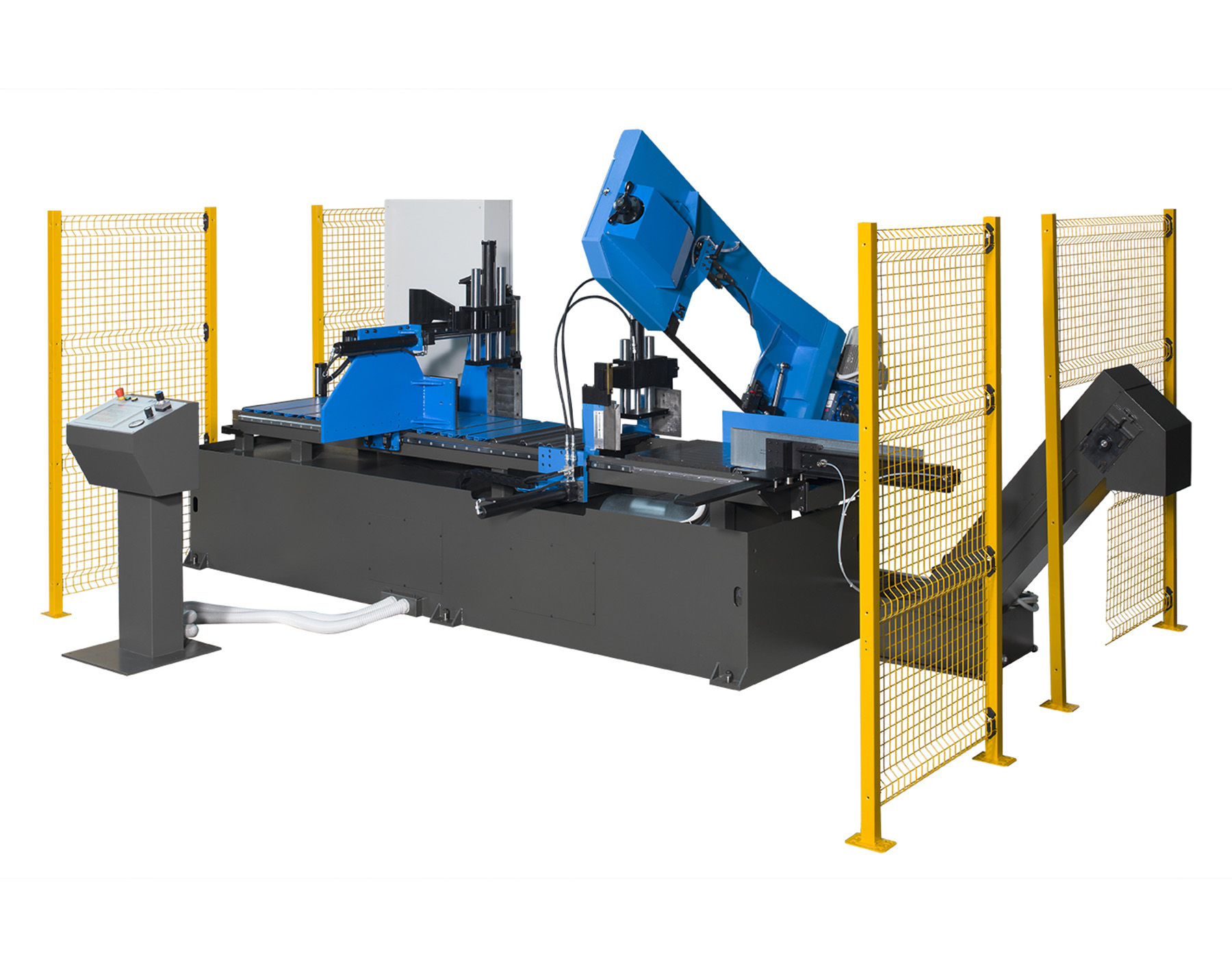Automatic Pivoting left/right cut bandsaw