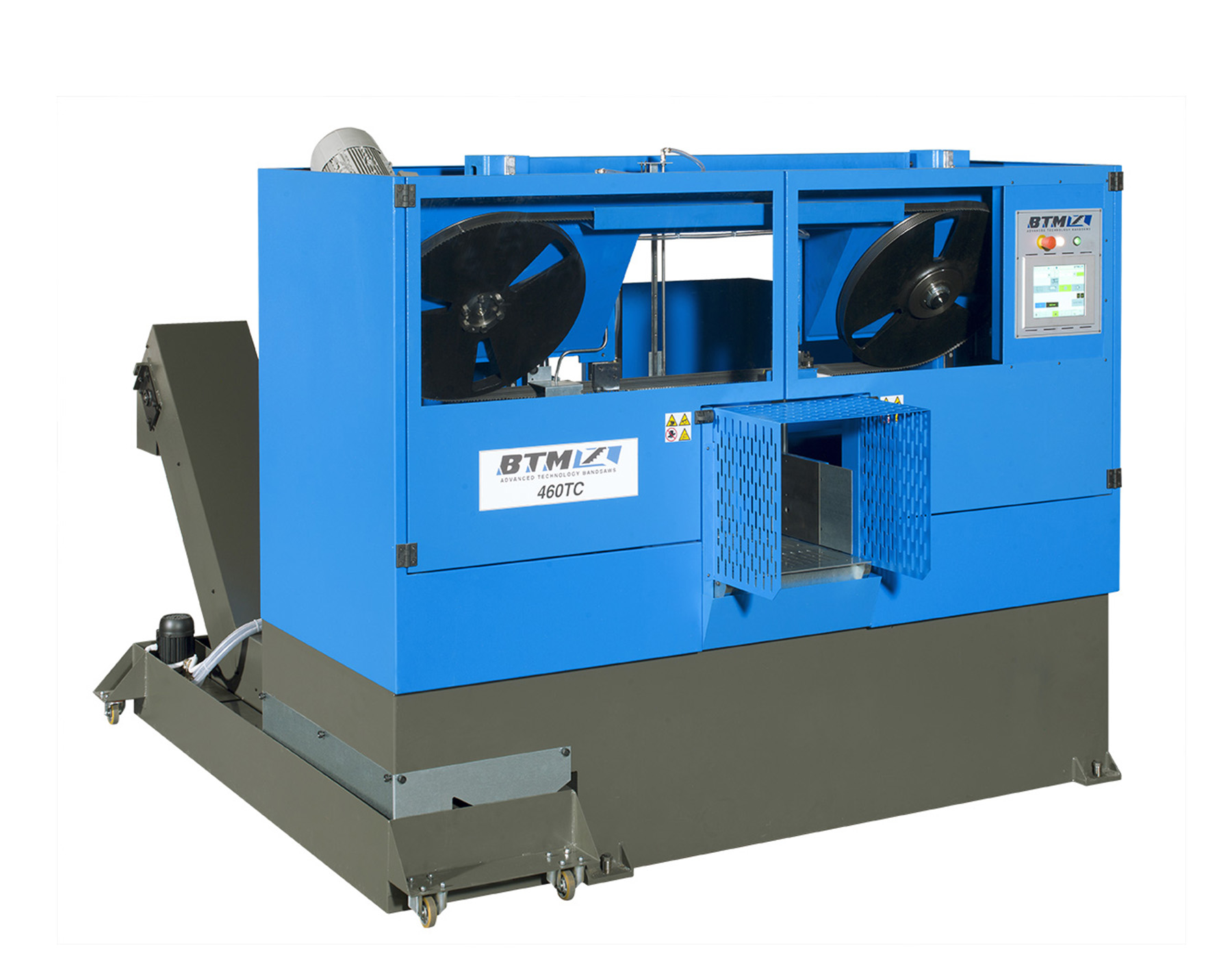Top head & tail tilted wheels bandsaw